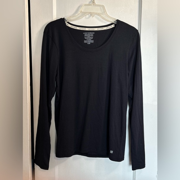 Lucky Brand New Without Tags Black Long Sleeve Womens Tee XL - Picture 2 of 7